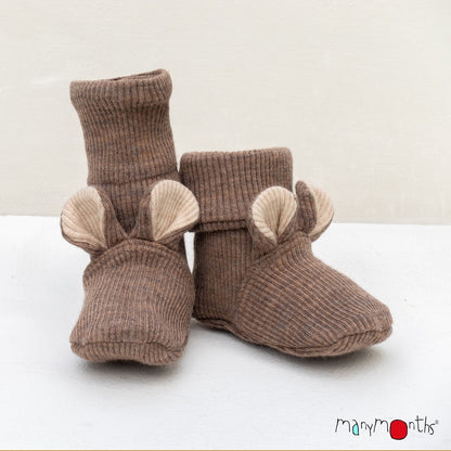 Merinowolle Teddy Booties