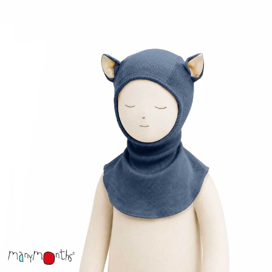 Merinowolle Schlupfmütze ELEPHANT HOOD Fox Ears