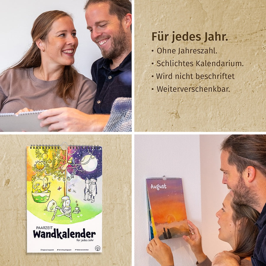 Wandkalender für Paare