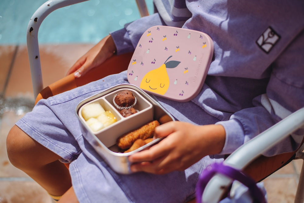 Edelstahl Lunchbox mit Silikonabteilen