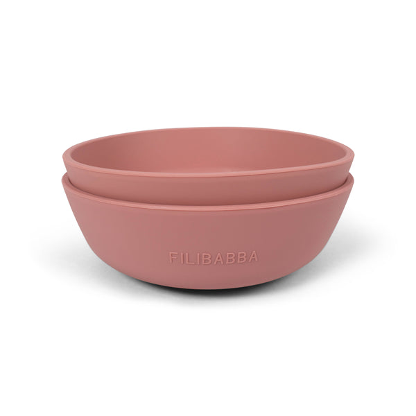 Kinder-Schüssel aus Silikon, mit Saugnapf, 2er Set