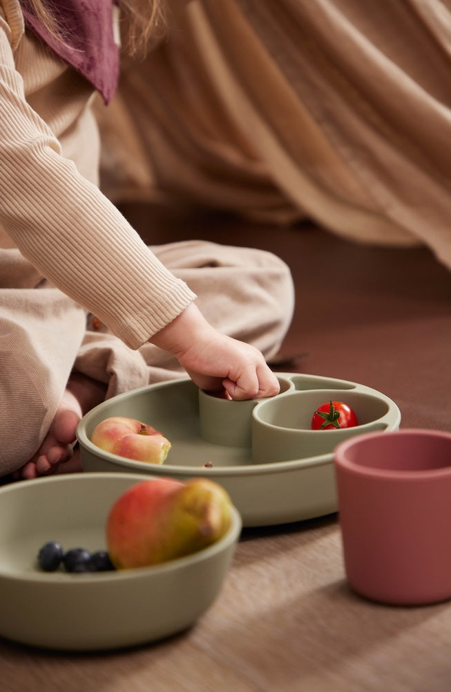 Kinder-Schüssel aus Silikon, mit Saugnapf, 2er Set