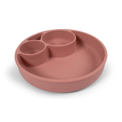 Kinderteller aus Silikon, mit Saugnapf