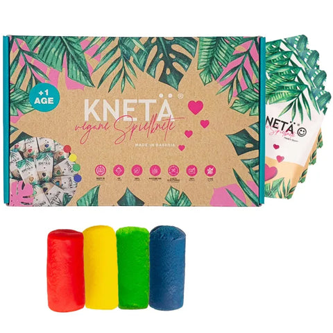 Vegane Spielknete Box mit 4 Bags