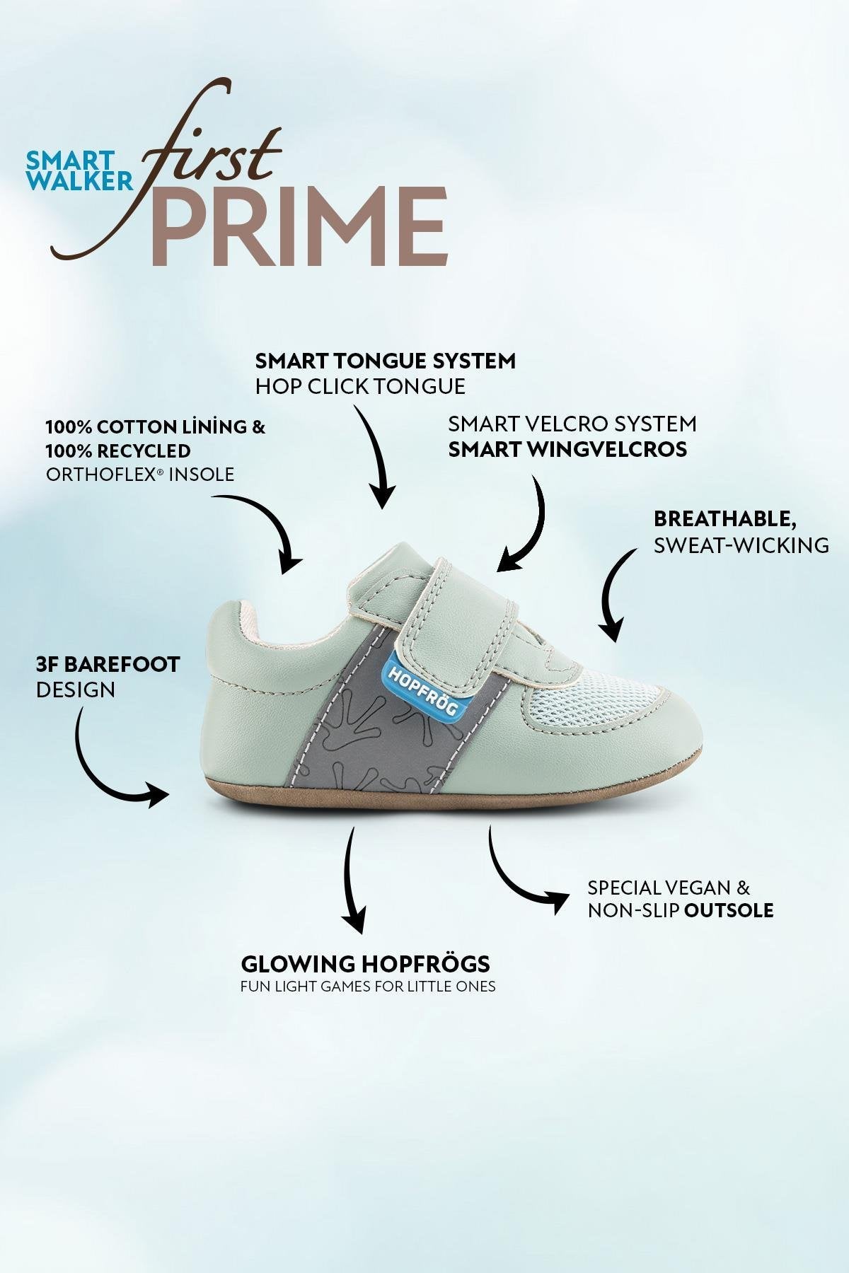 Barfuss Schuh SMART WALKER FIRST PRIME
