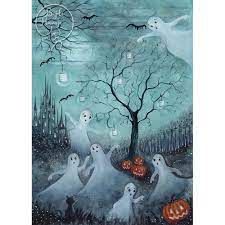Postkarte SPOOKY HALLOWEEN