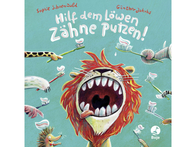 Kinderbuch Bilderbuch - Hilf dem Löwen Zähne putzen