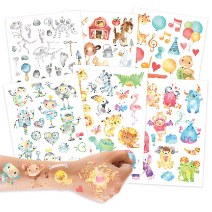 Kinder-Tattoos 6er-Bogen