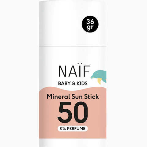 Mineralischer Sonnenschutzstick für Baby & Kind, parfümfrei, SPF50, 36g