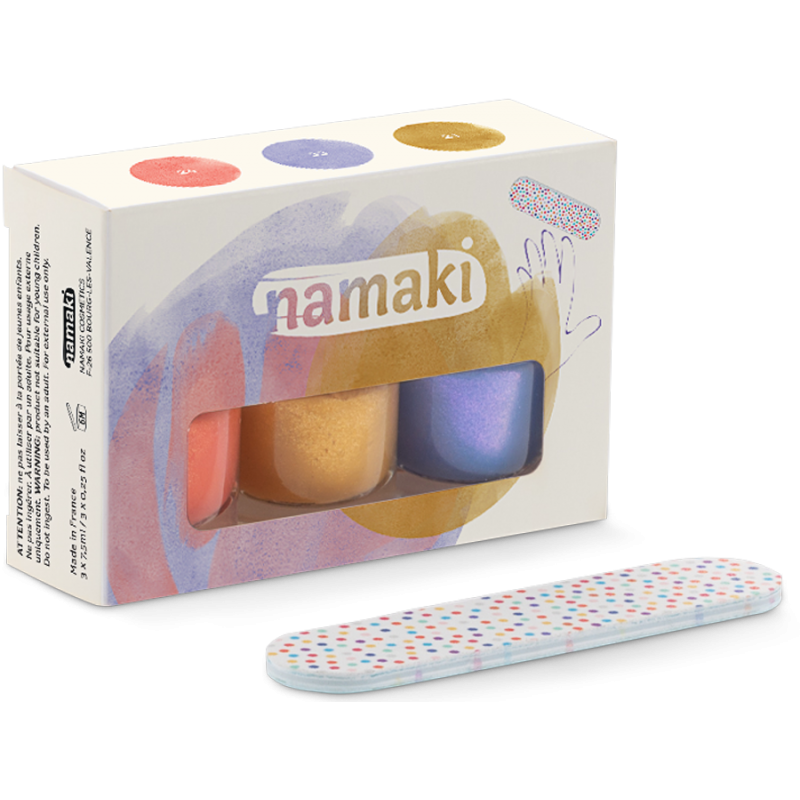 Nagellack auf Wasserbasis für Kinder, 3er Set