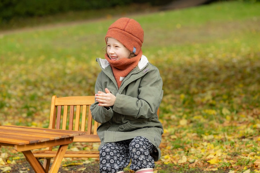 Wollfleece Schlupfschal