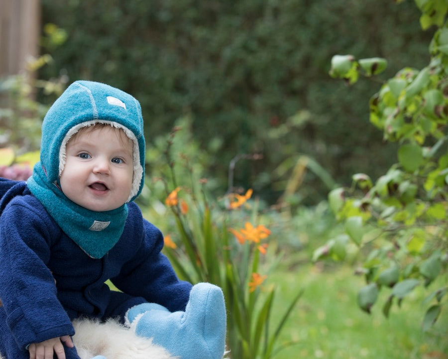 Wollfleece Dreieckstuch UNI