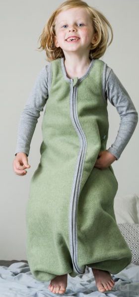 Schlafsack mit Beinen aus Bio Baumwoll-Fleece
