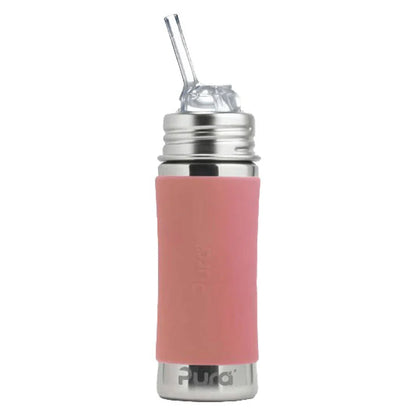Sportflasche mit Trinkhalmaufsatz kiddo straw, 325ml