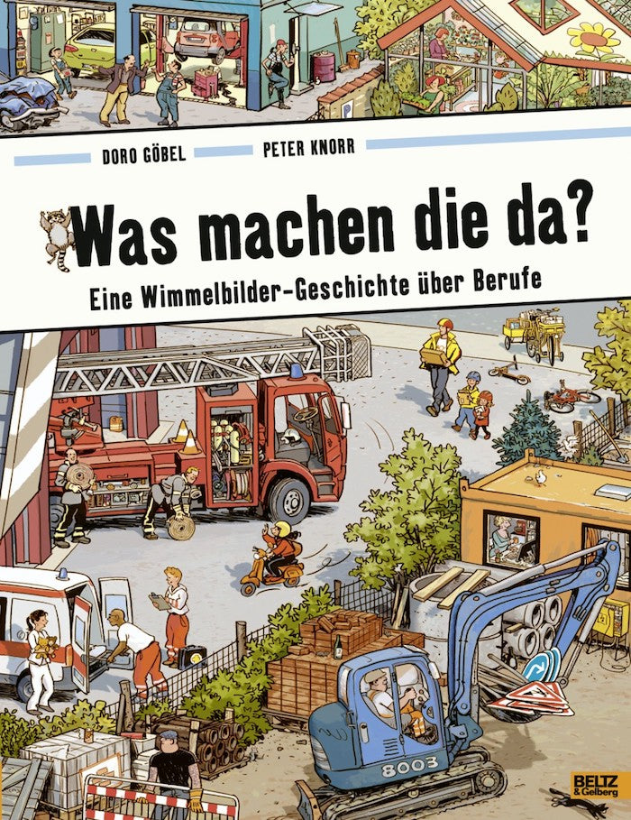 Kinderbuch Wimmelbuch-Geschichte - Was machen die da?