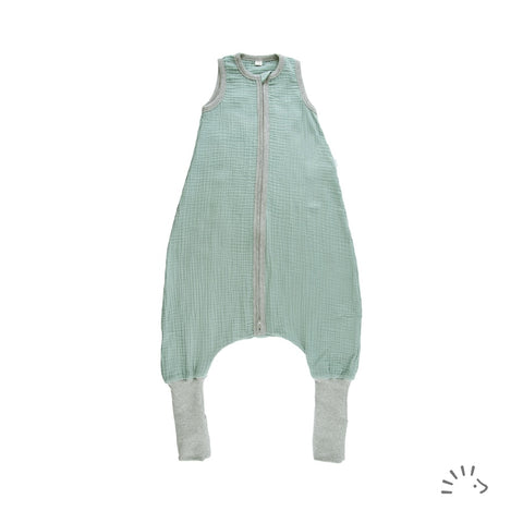 Sommer-Schlafsack mit Beinen aus Musselin