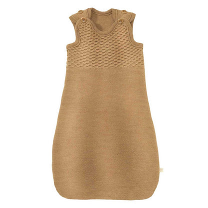 Trägerschlafsack aus Wollstrick
