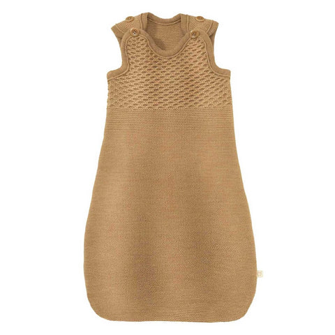 Trägerschlafsack aus Wollstrick