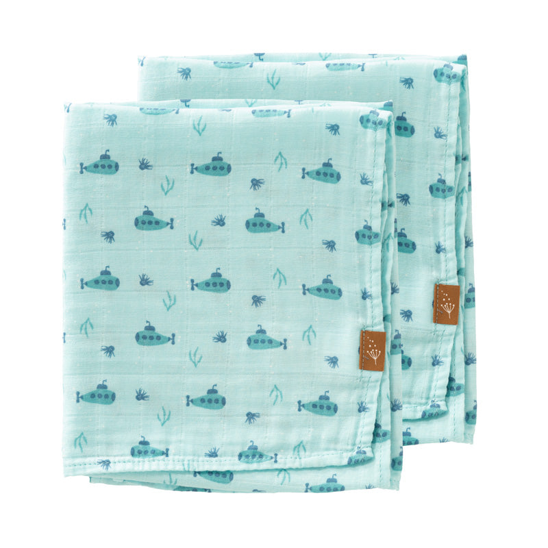 Bio Nuschis / Mulltücher, 2 Stück