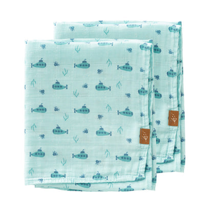 Bio Nuschis / Mulltücher, 2 Stück