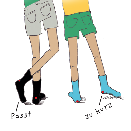 zehenfreundliche Socken aus Baumwolle