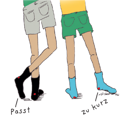 zehenfreundliche Socken aus Baumwolle