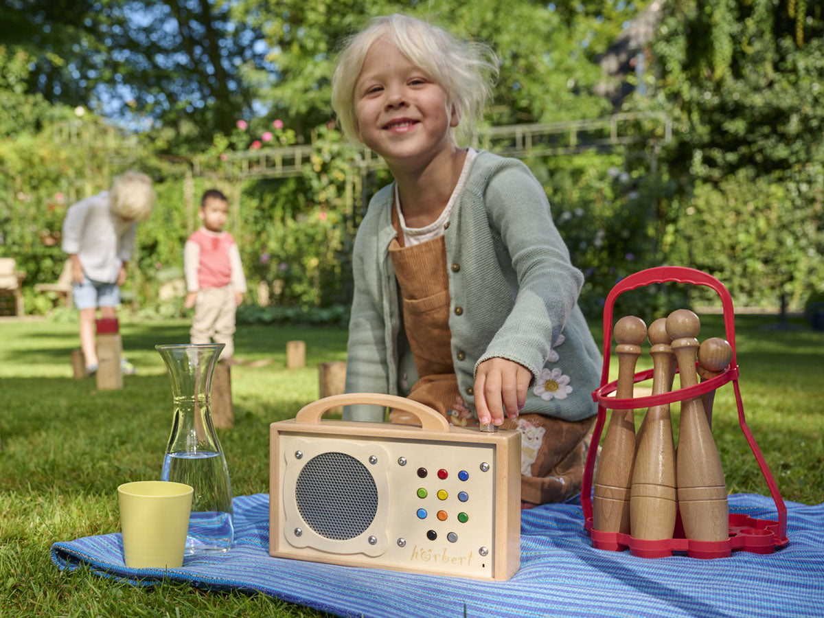 Kinder MP3-Player aus Holz HÖRBERT 3.0